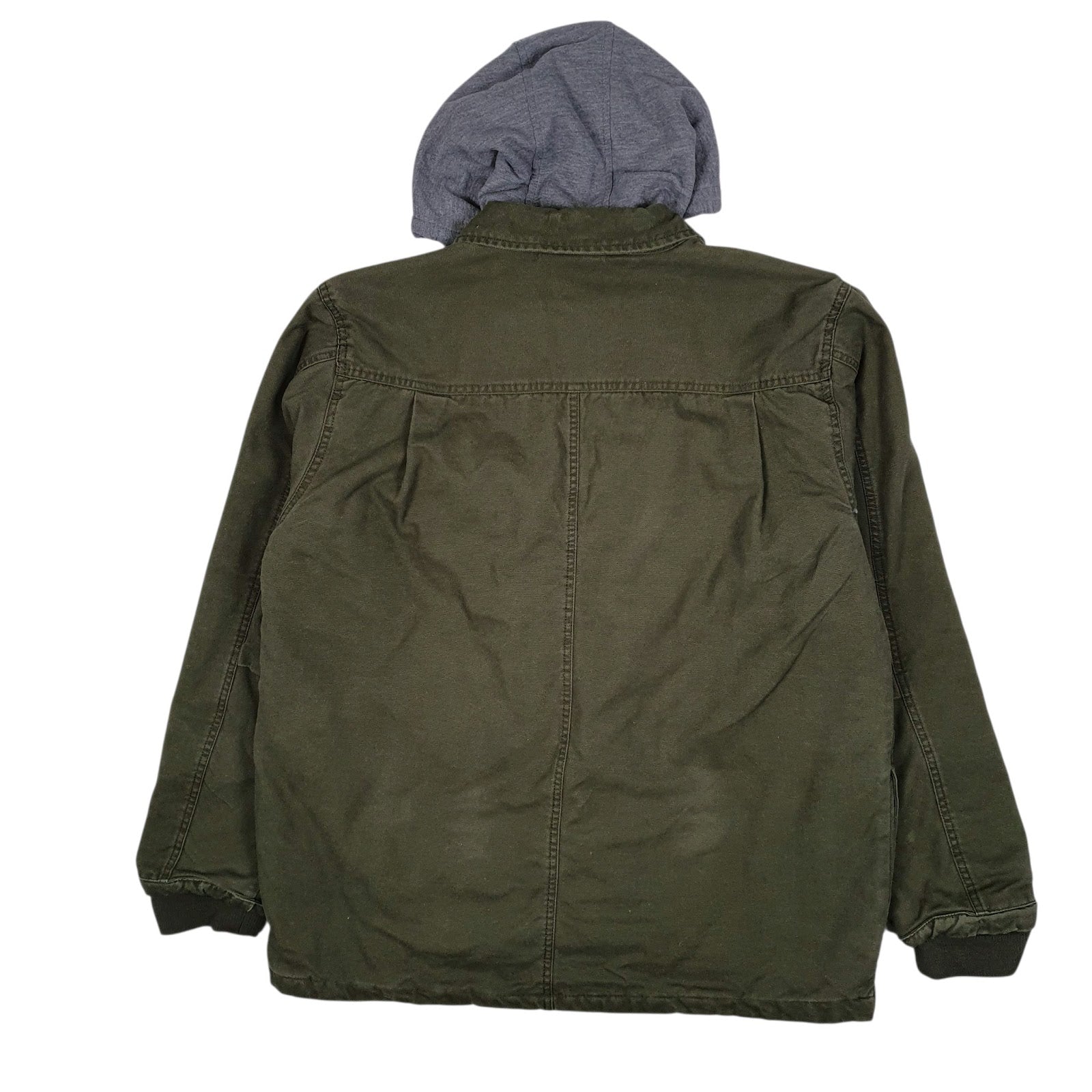 Mens Green Dickies Chore Bomber Hoodie  Coat