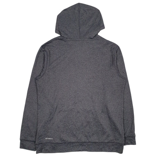 Mens Grey Adidas NBA Charlotte Hornets Climawarm Lightweight Hoodie Jumper