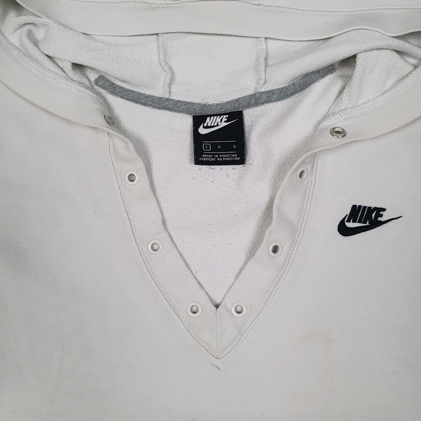 Mens White Nike  Hoodie Jumper