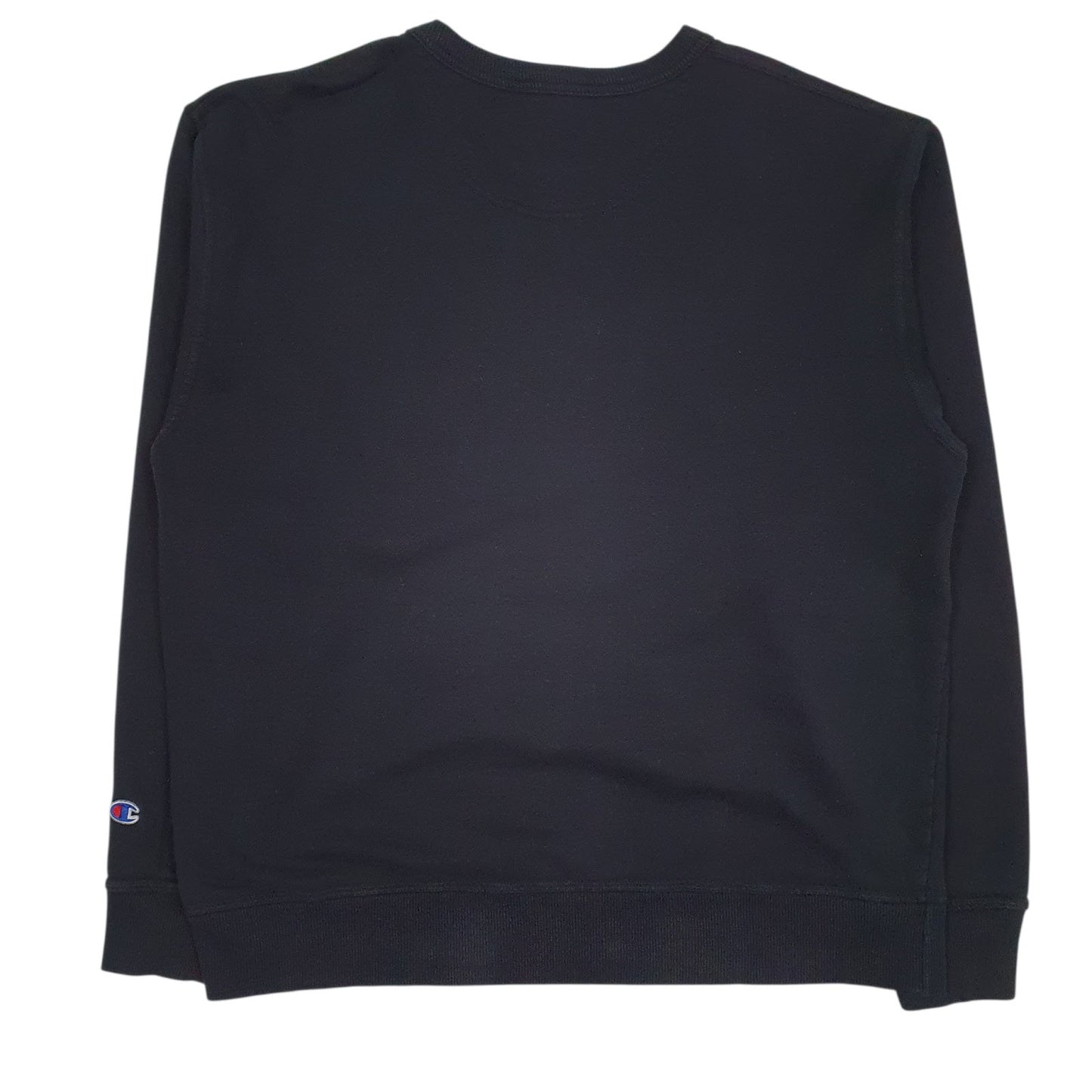 Mens Black Champion  Crewneck Jumper