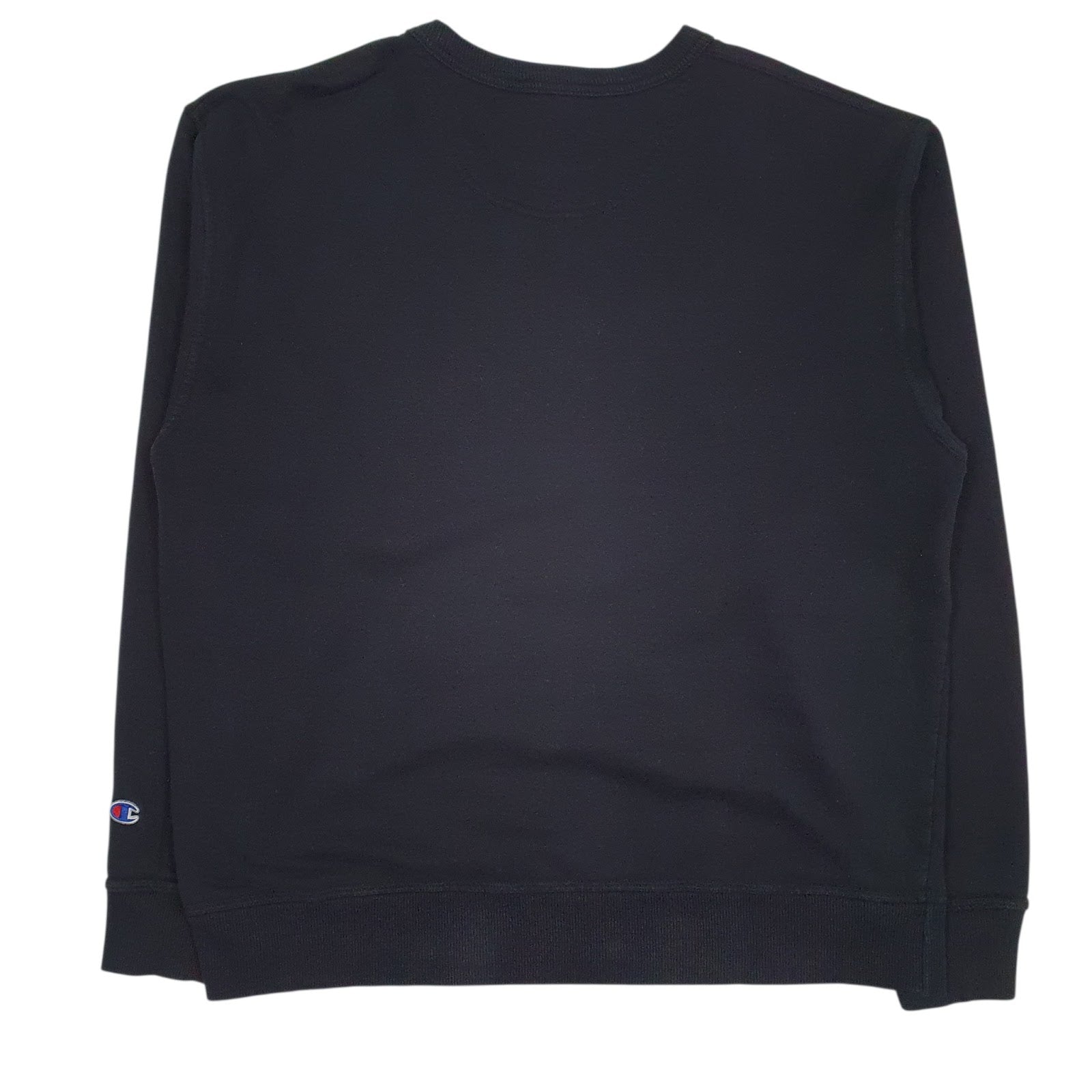 Mens Black Champion  Crewneck Jumper