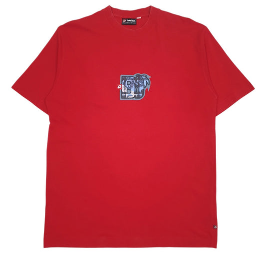 Mens Red Lotto  Short Sleeve T Shirt