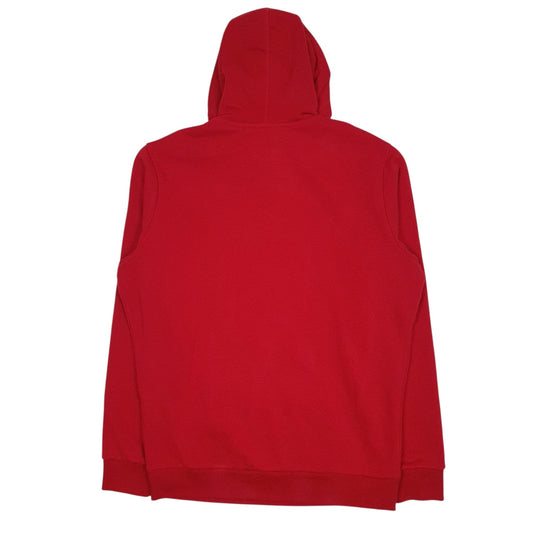 Mens Red Diesel Spellout Hoodie Jumper