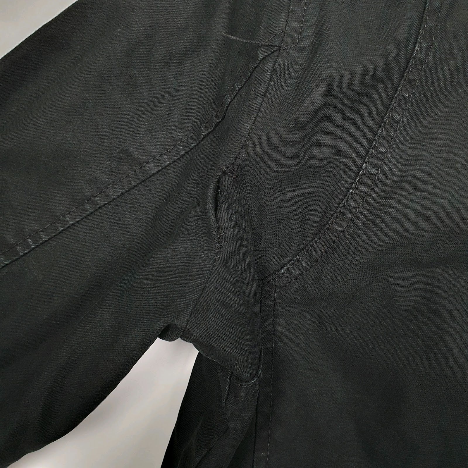 Mens Black Levis Military Bomber Chore  Coat