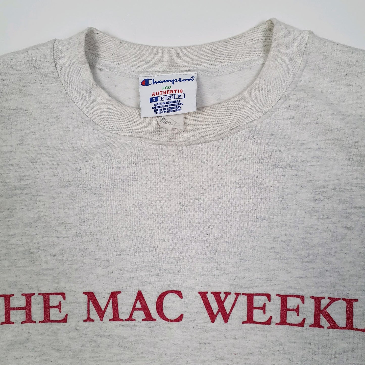 Mens Grey Champion The Mac Weekly Crewneck Jumper
