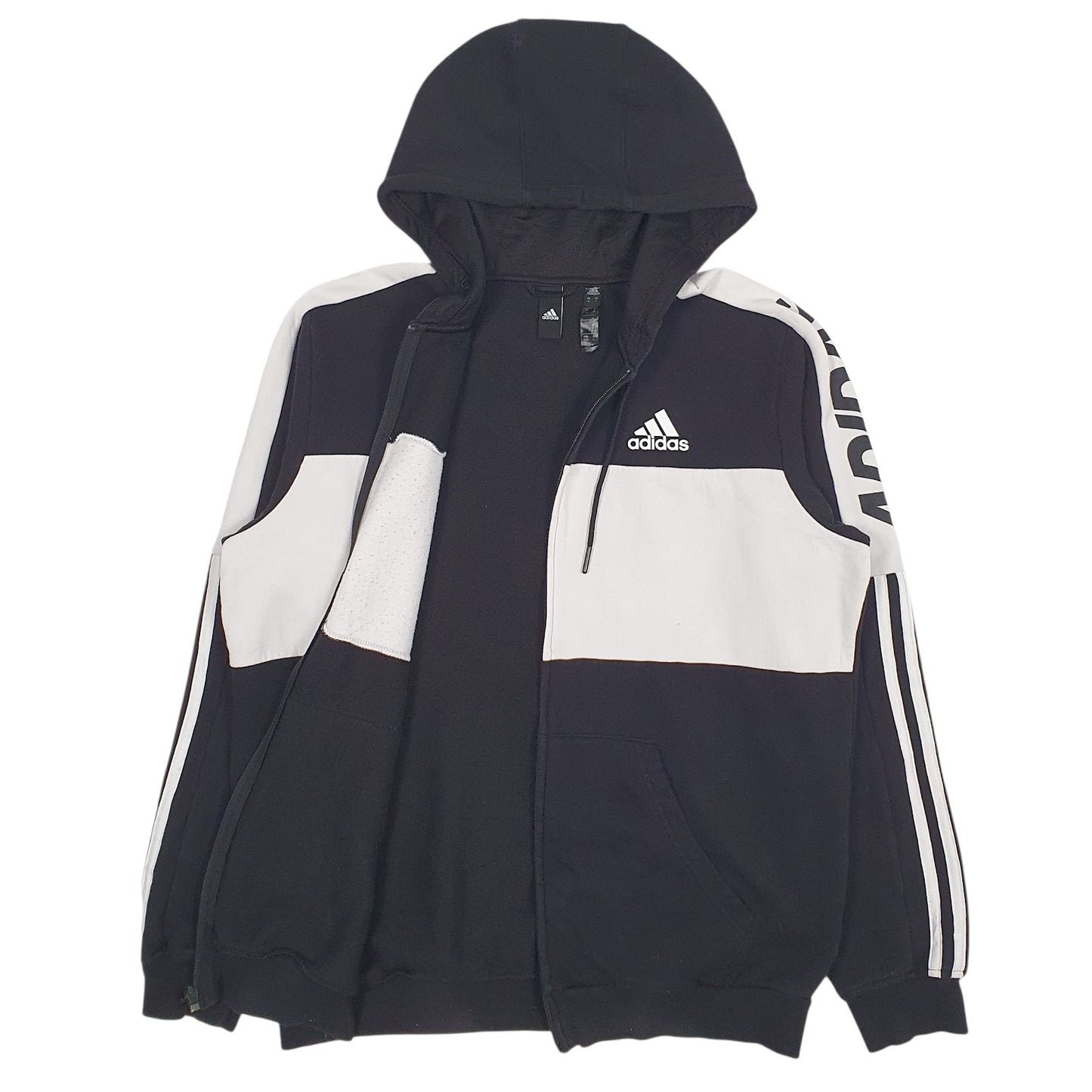 Mens Black Adidas  Full Zip Jumper