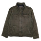 Mens Green Levis Sherpa Lined Military Bomber  Coat