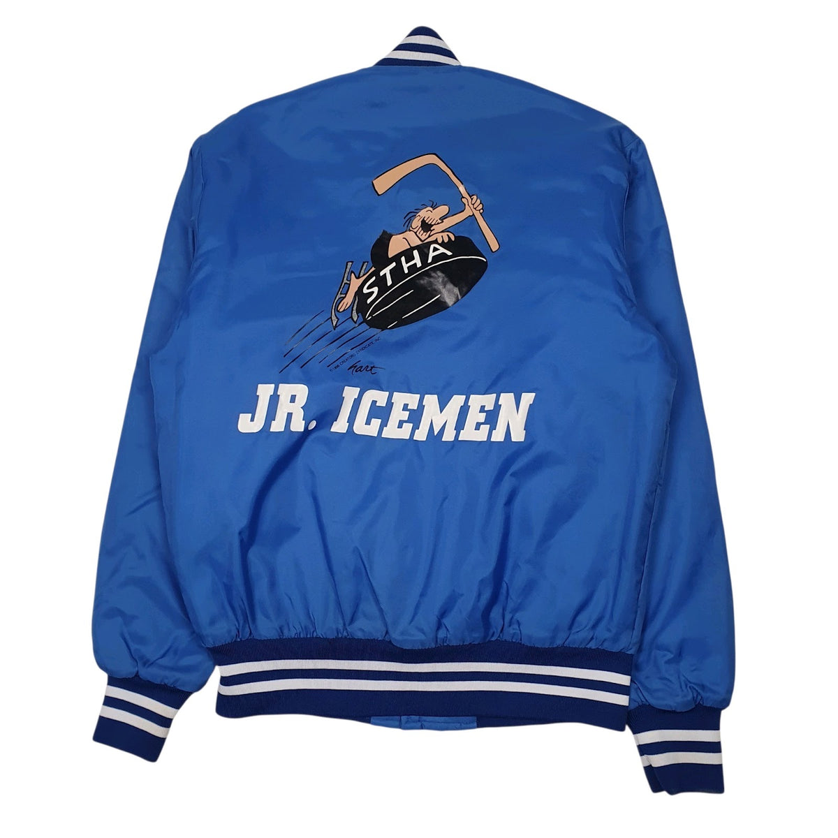Mens Blue Holloway Vintage 90s JR. Icemen  Coat