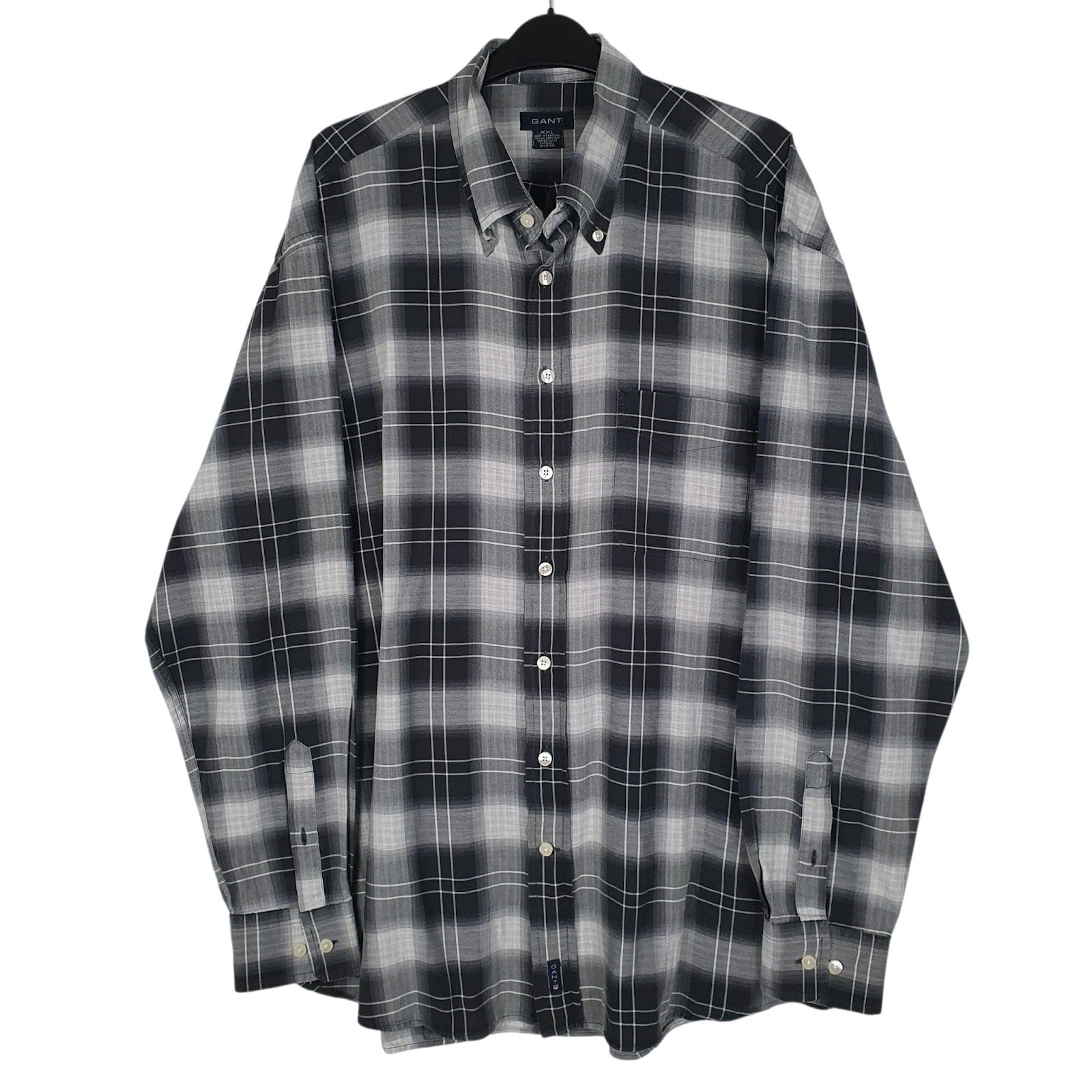 Mens Grey GANT  Long Sleeve Shirt