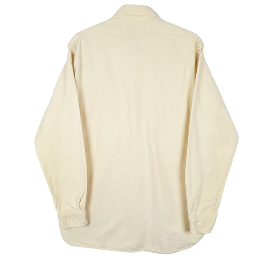 Mens Yellow L.L.Bean Chamois Vintage 90s  Shirt