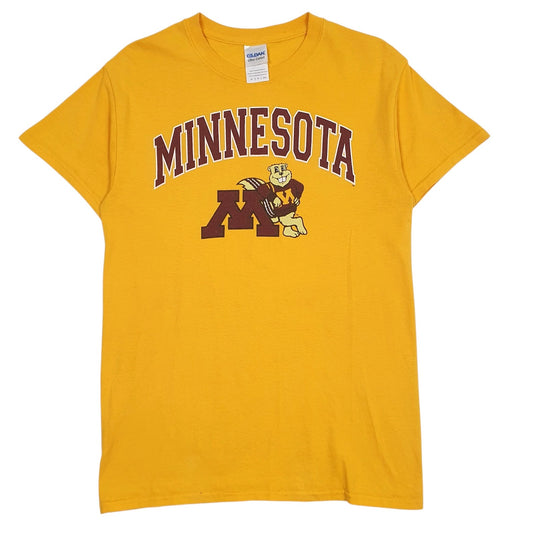 Mens Yellow Gildan Minnesota Short Sleeve T Shirt