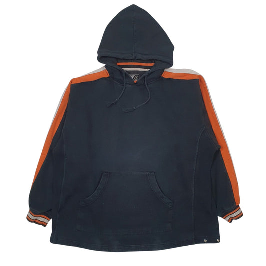 Mens Black Starter Baggy Hoodie Jumper