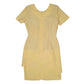 Womens Yellow Unbranded Fitted Office  Dress