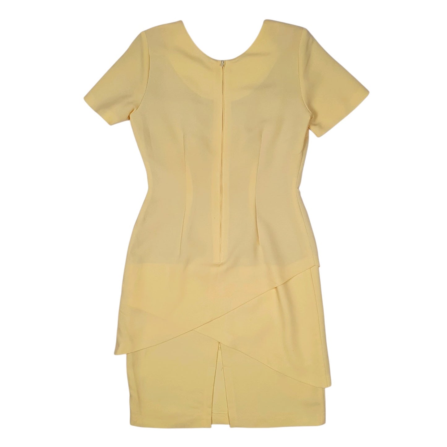 Womens Yellow Unbranded Fitted Office  Dress