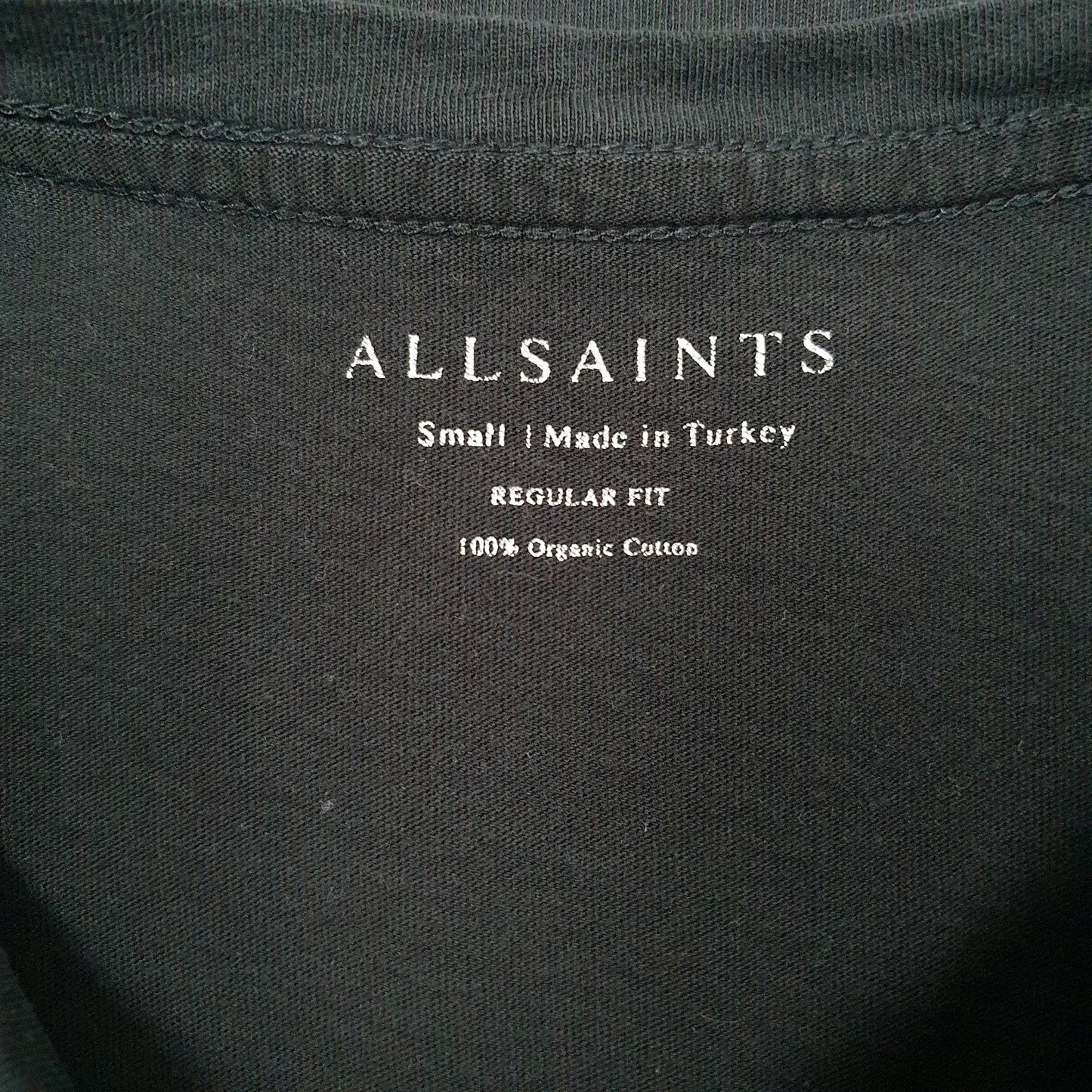 Mens Black All Saints   T Shirt