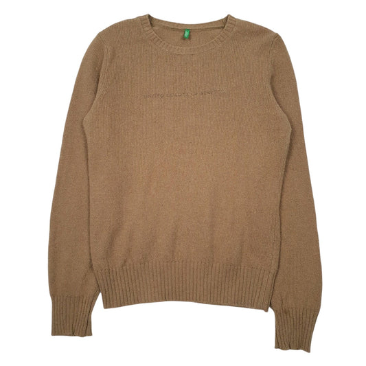 Womens Brown United Colors Of Benetton  Crewneck Jumper