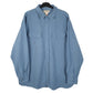 Mens Blue L.L.Bean Chamois Long Sleeve Shirt
