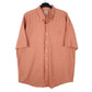 Mens Orange L.L.Bean  Short Sleeve Shirt