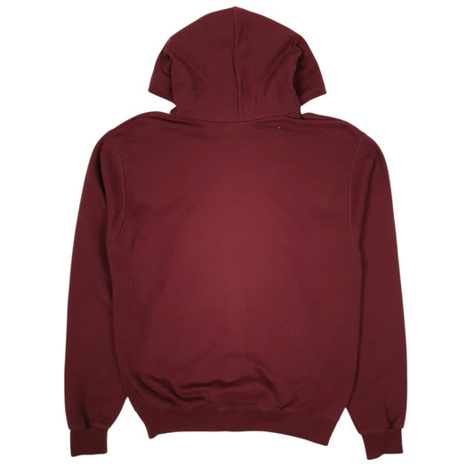 Mens Burgundy Champion Hoodie Full Zip Jumper