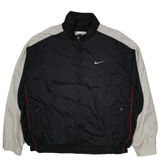 Mens Black Nike Vintage 90s Hoodie Coat