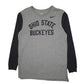 Mens Grey Nike Ohio State Buckeyes Sweatshirt Long Sleeve T Shirt