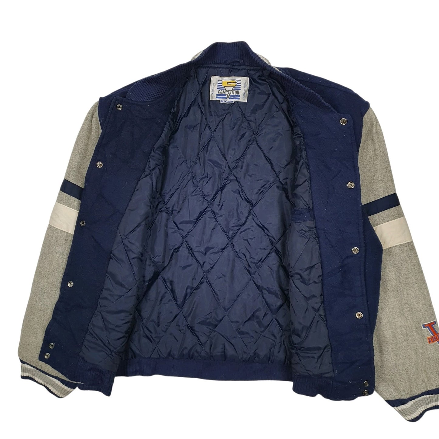 Mens Navy Competitor Vintage 90s Virginia Varsity  Coat