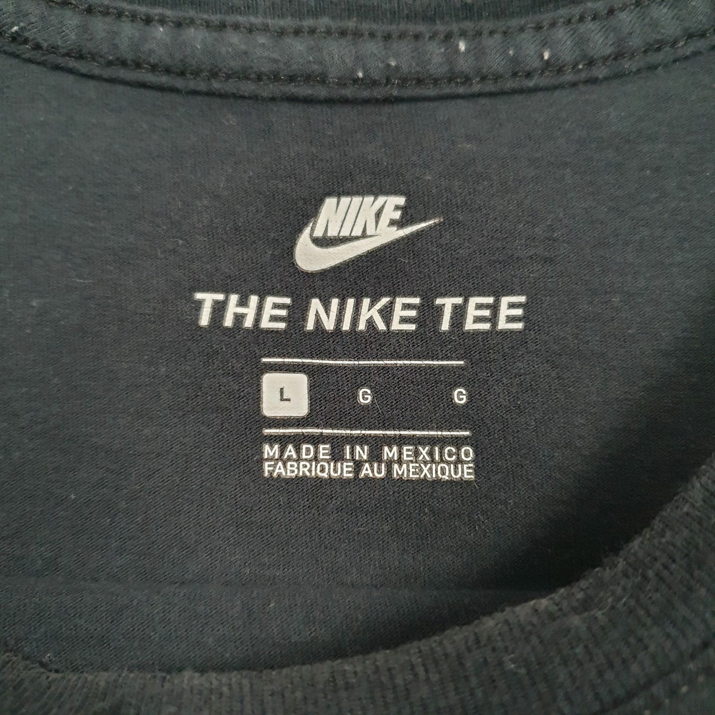 Mens Black Nike Spellout  T Shirt