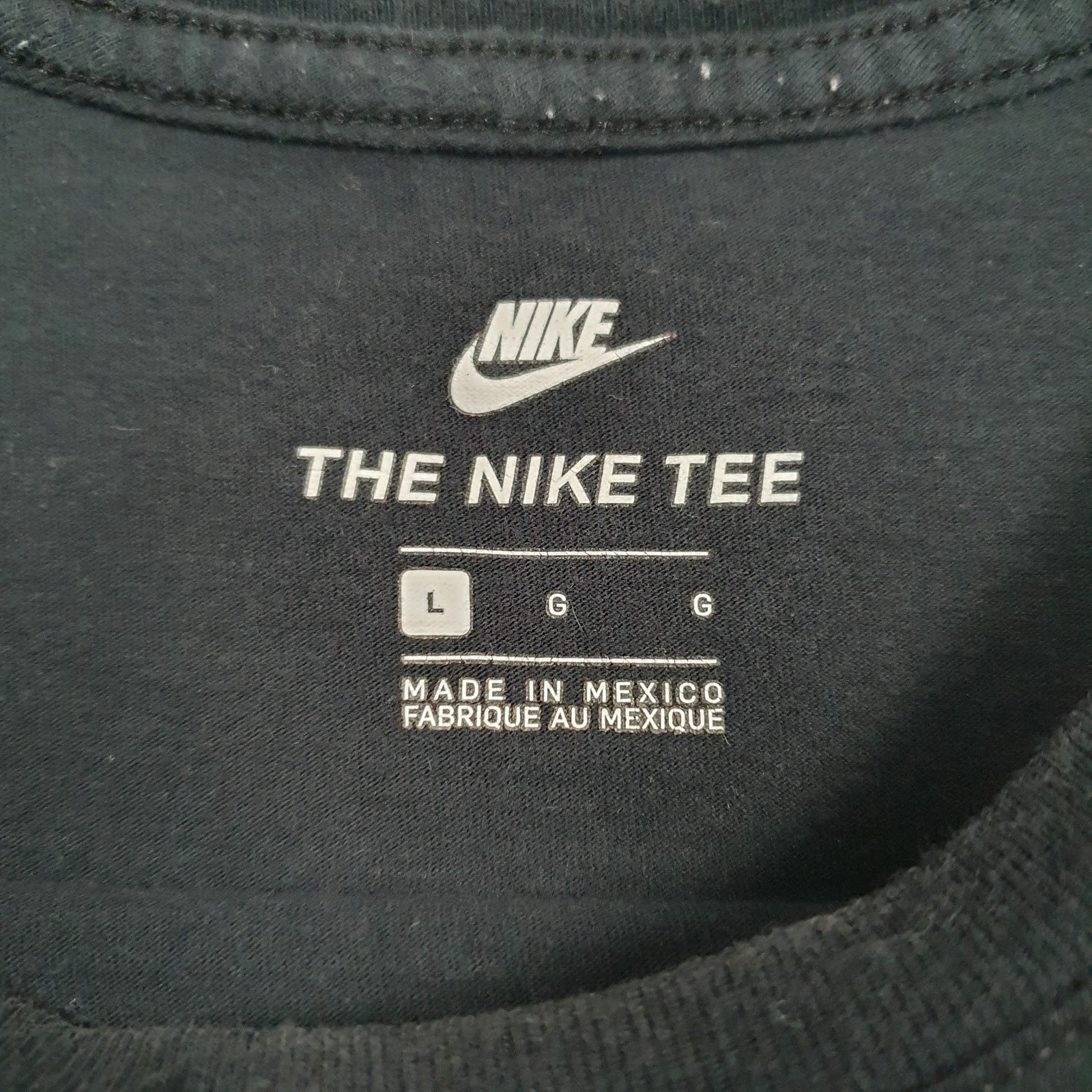 Mens Black Nike Spellout  T Shirt