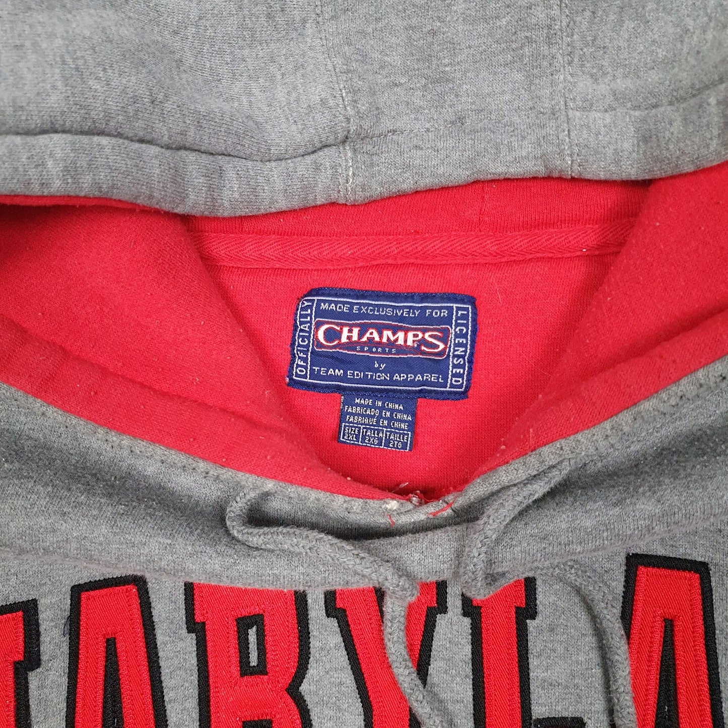 Mens Grey Champs Maryland Hoodie Jumper