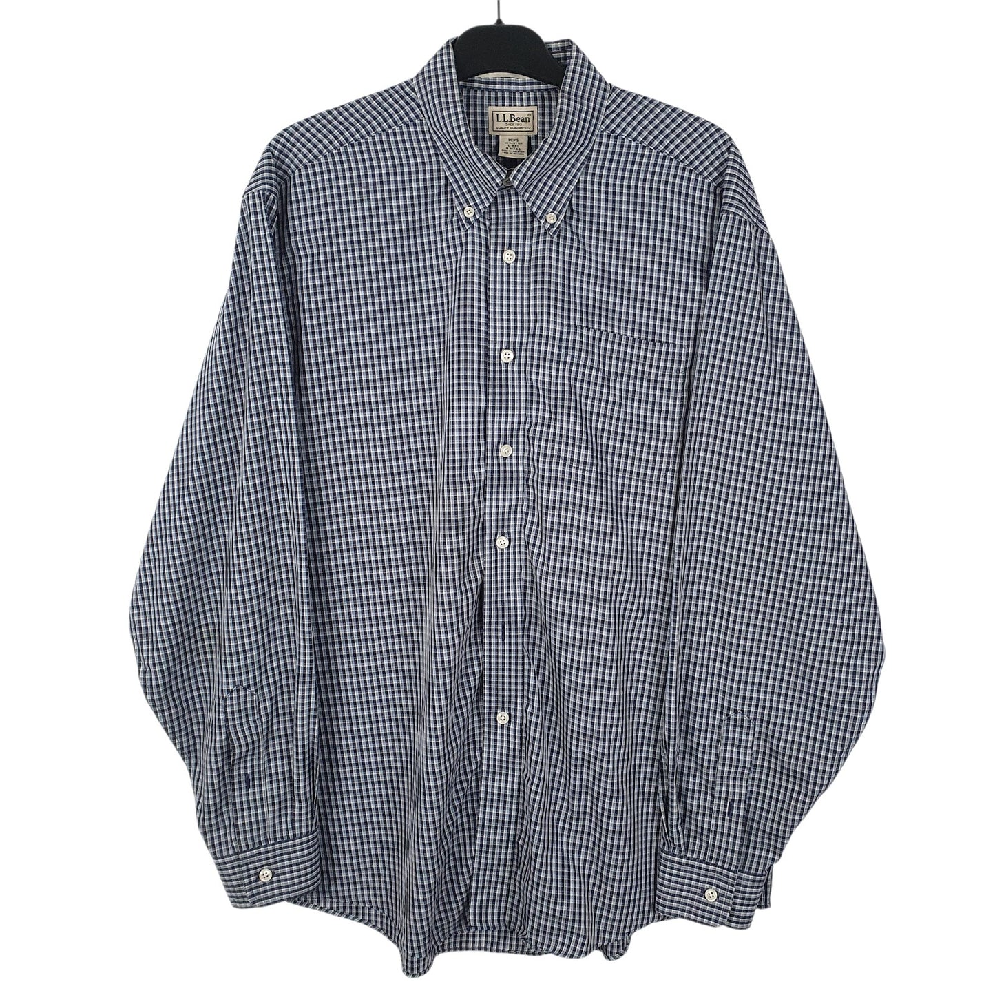 Mens Blue L.L.Bean  Long Sleeve Shirt