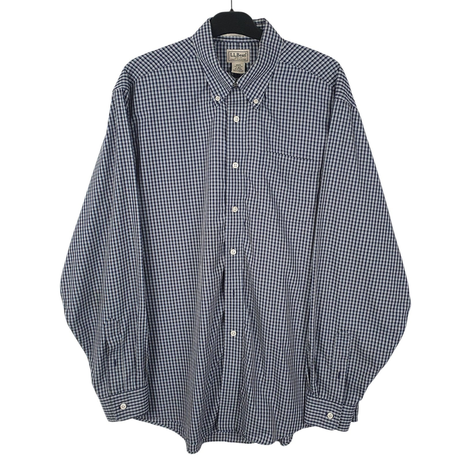 Mens Blue L.L.Bean  Long Sleeve Shirt