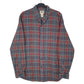 Mens Grey L.L.Bean Flannel Long Sleeve Shirt