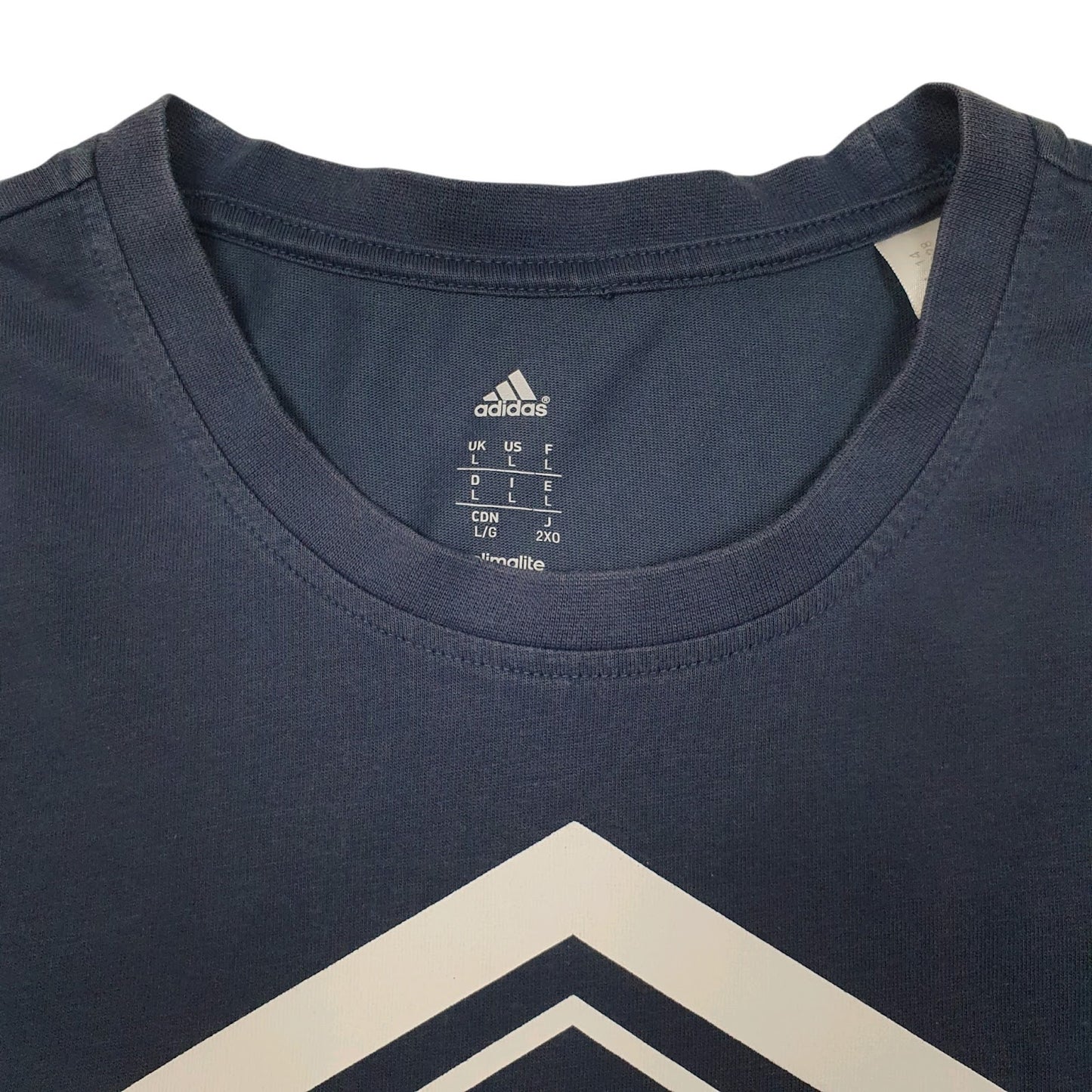 Mens Navy Adidas   T Shirt