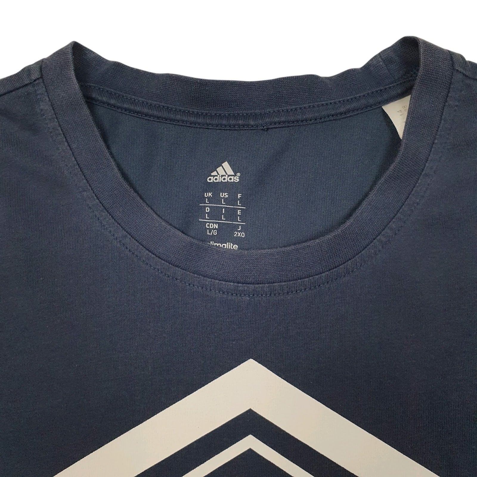Mens Navy Adidas   T Shirt