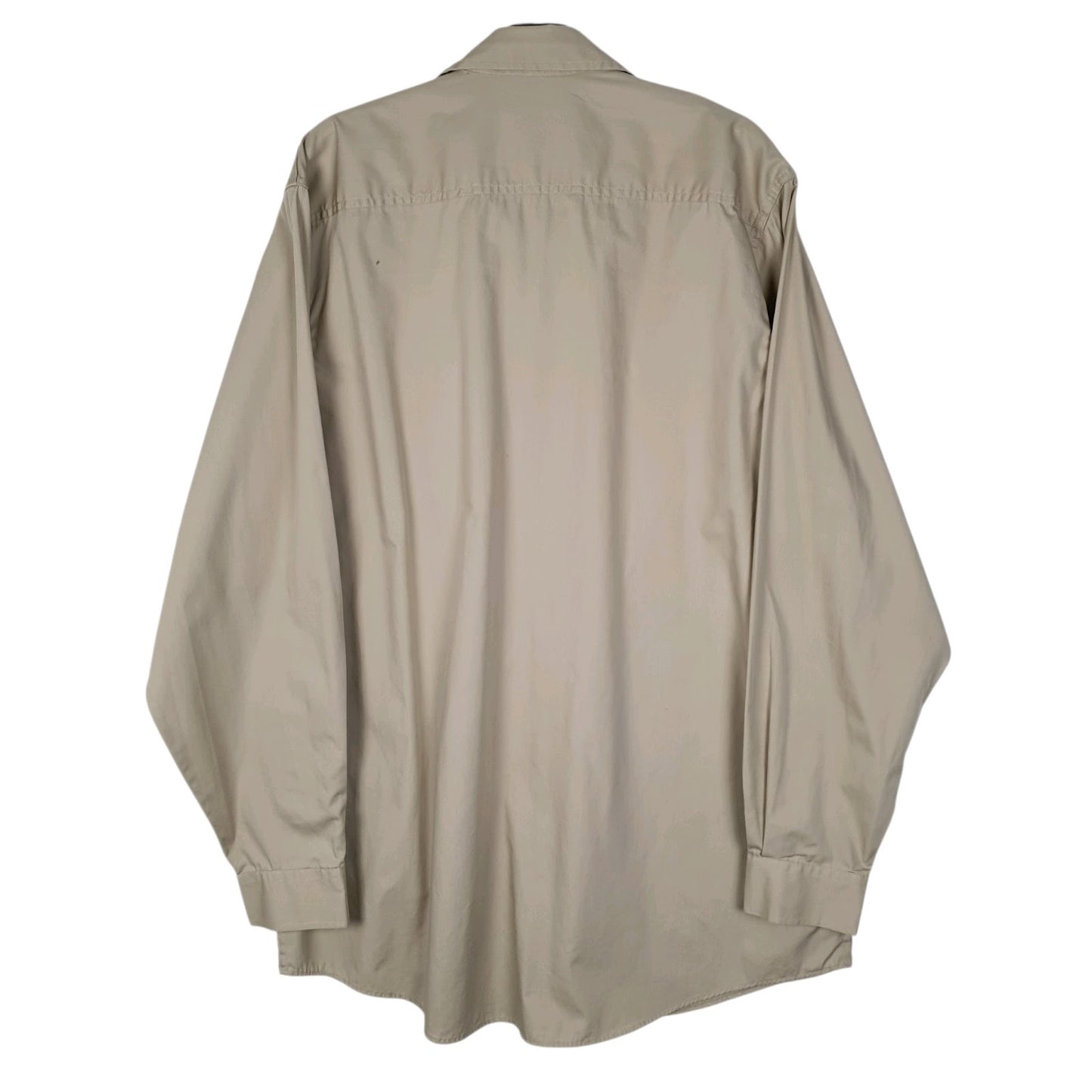 Mens Beige L.L.Bean Military  Shirt