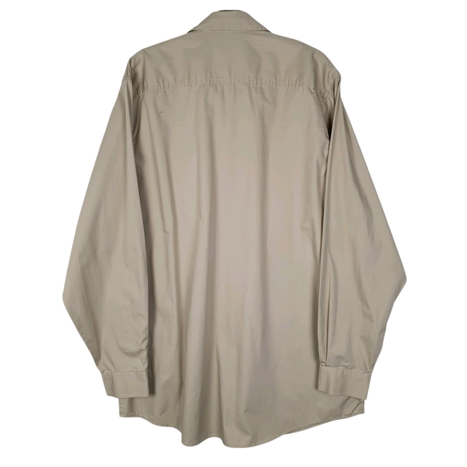 Mens Beige L.L.Bean Military  Shirt