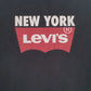 Mens Black Levis Spellout  T Shirt
