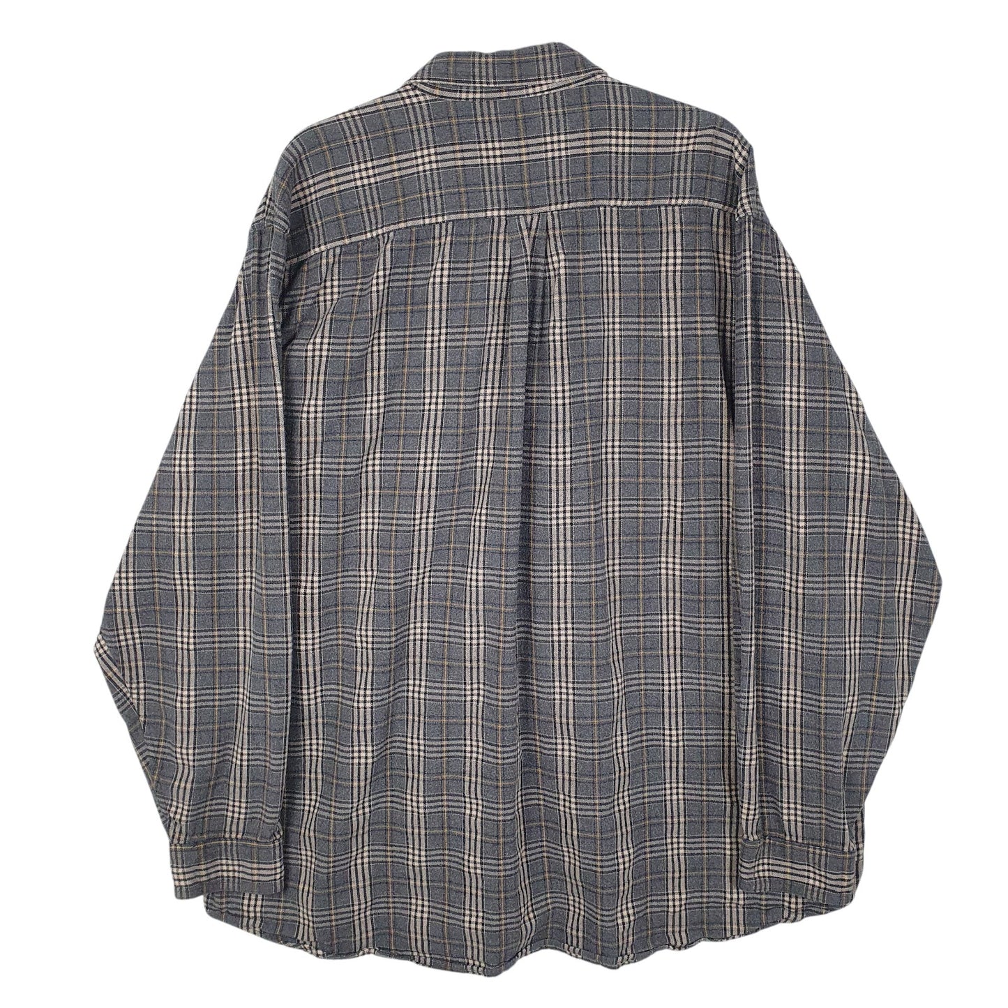 Mens Grey L.L.Bean Flannel  Shirt