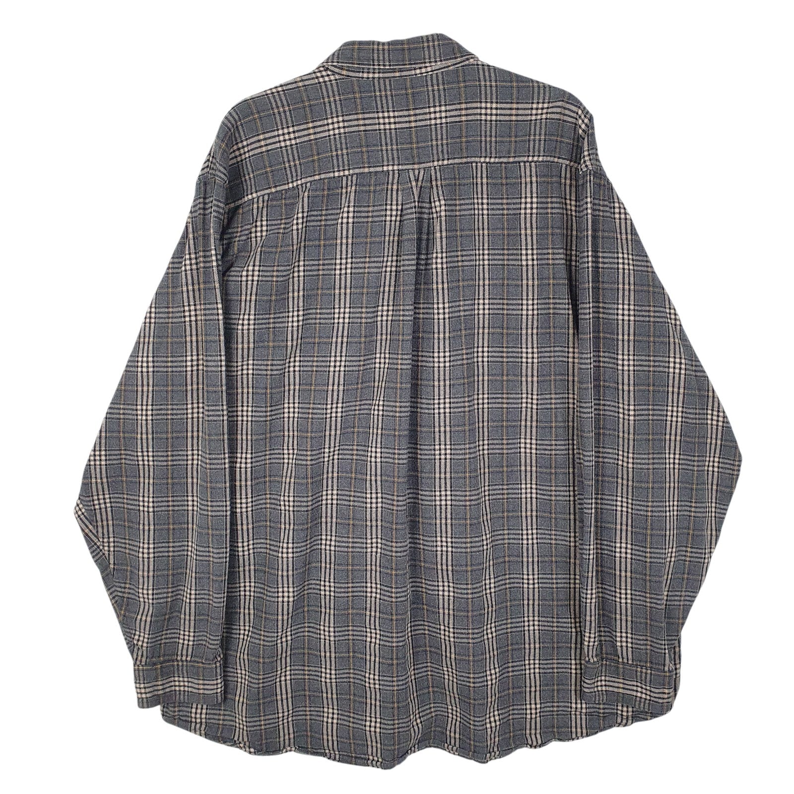 Mens Grey L.L.Bean Flannel  Shirt