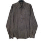 Mens Navy GIO Heavyweight Plaid Long Sleeve Shirt