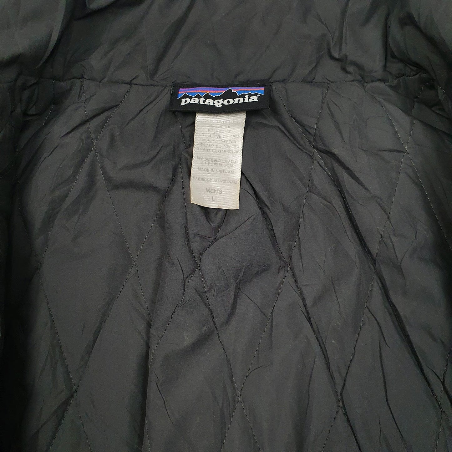 Mens Black Patagonia Quilt Lined Better Sweater Vest Bodywarmer  Coat