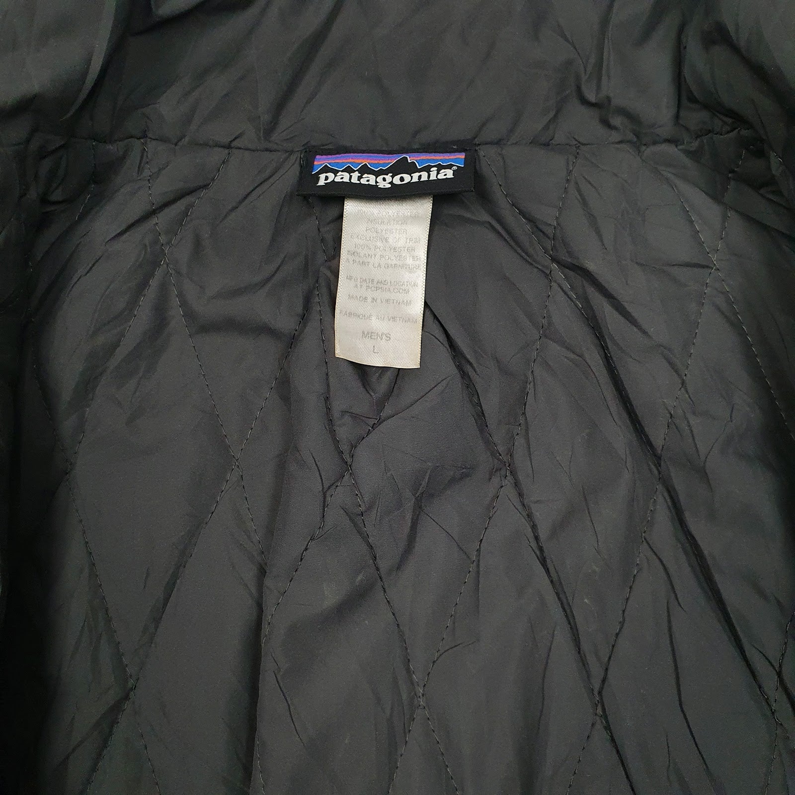 Mens Black Patagonia Quilt Lined Better Sweater Vest Bodywarmer  Coat
