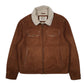 Mens Brown Levis Shearling Sherpa Lined  Coat