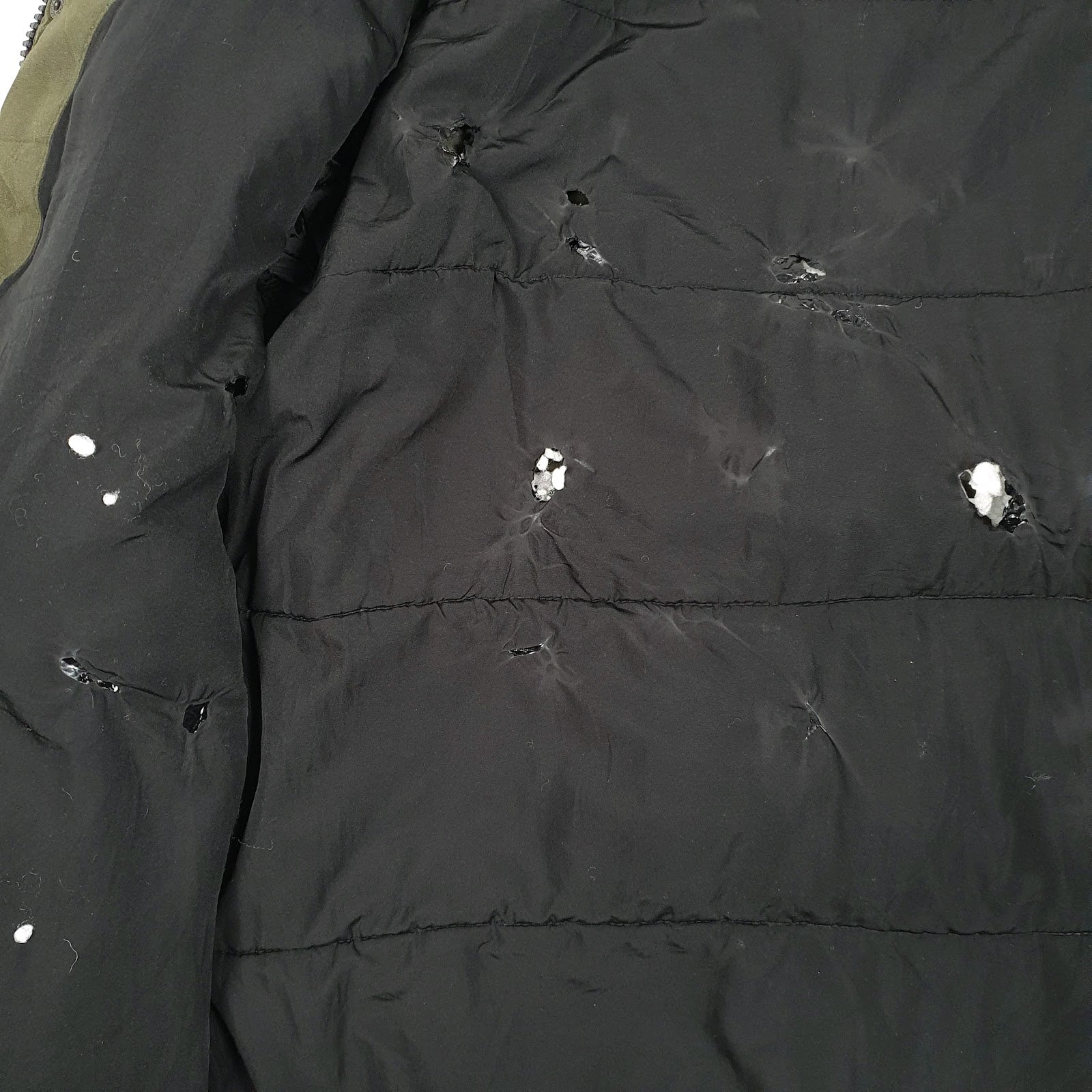 Mens Green Levis Parka  Coat