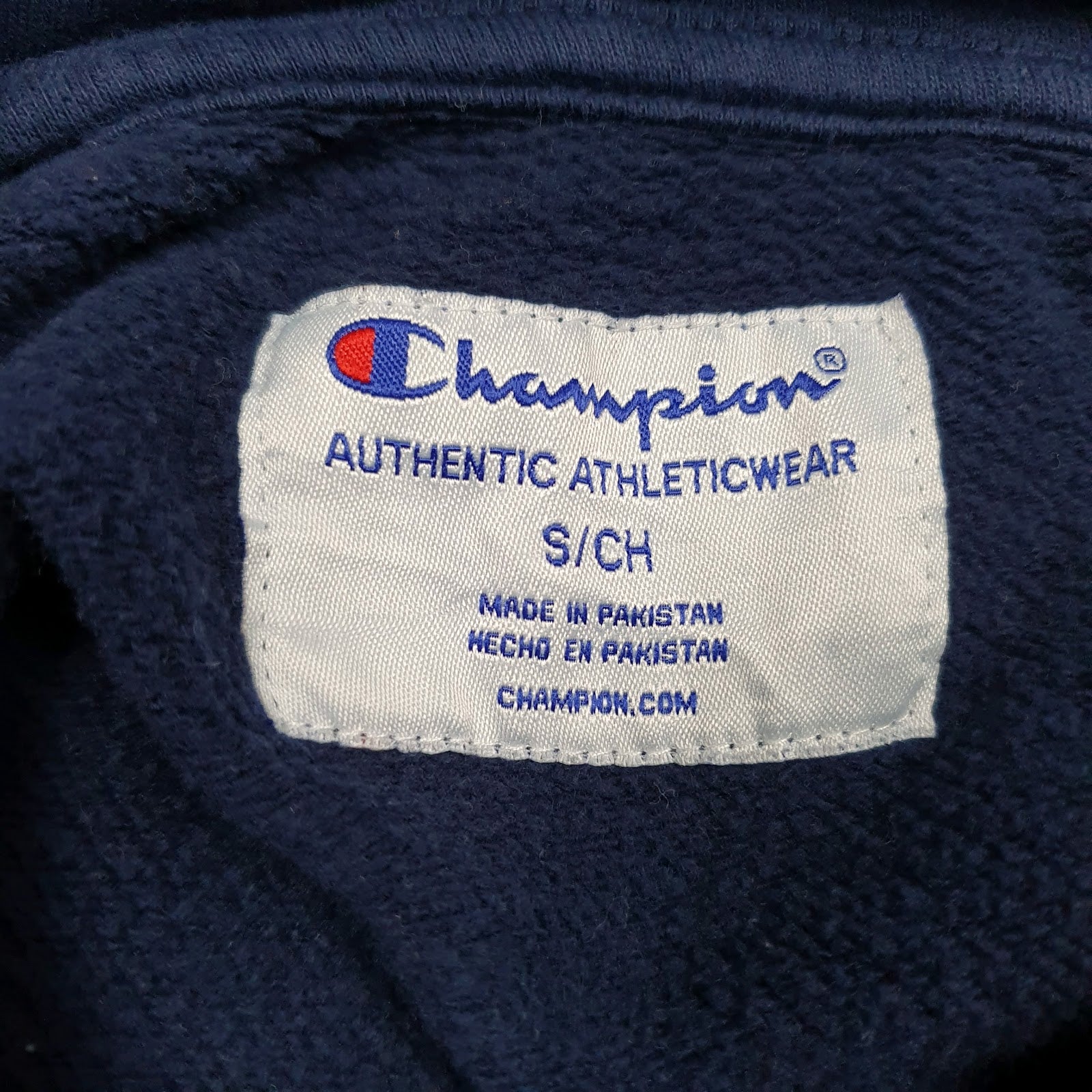 Mens Navy Champion  Hoodie Jumper