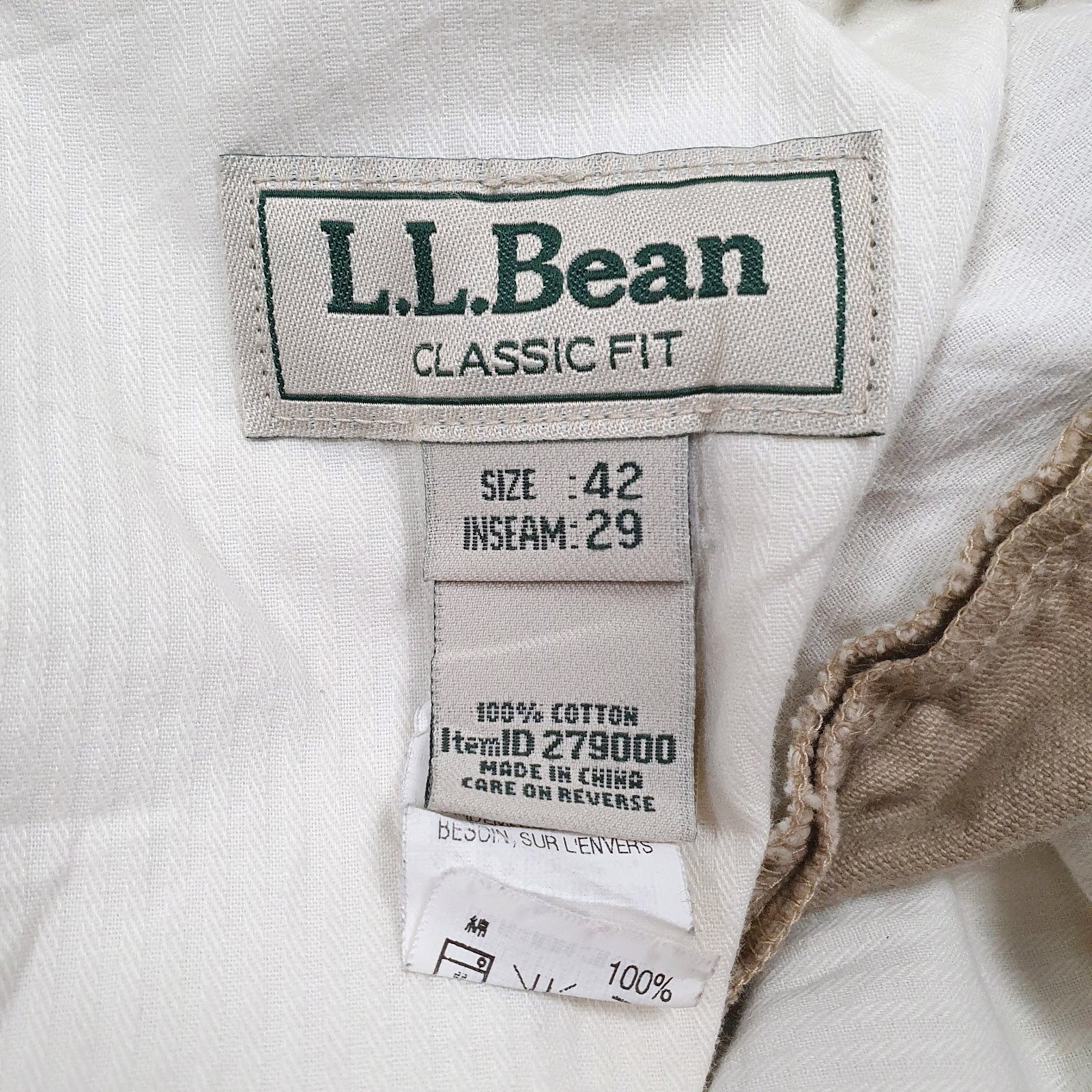 Mens Brown L.L. Bean   Trousers