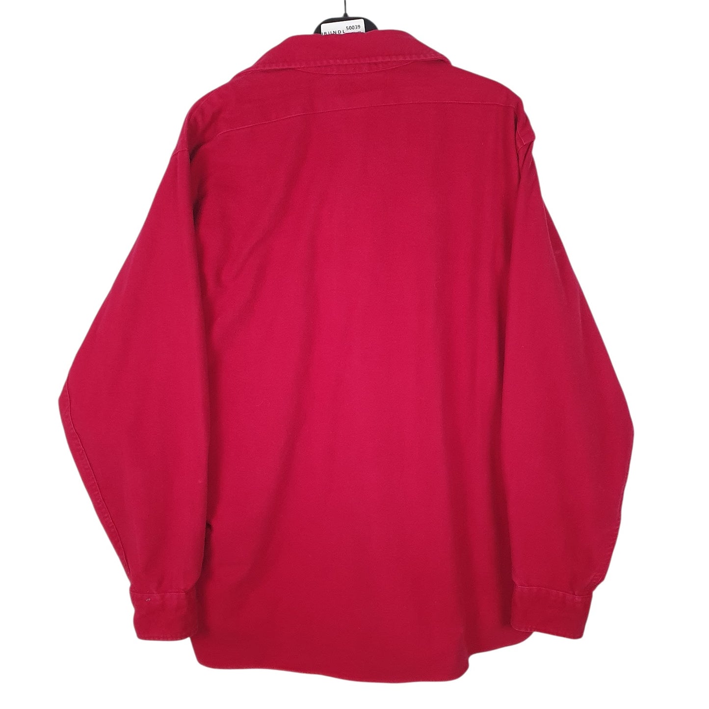 Mens Red L.L.Bean Chamois  Shirt