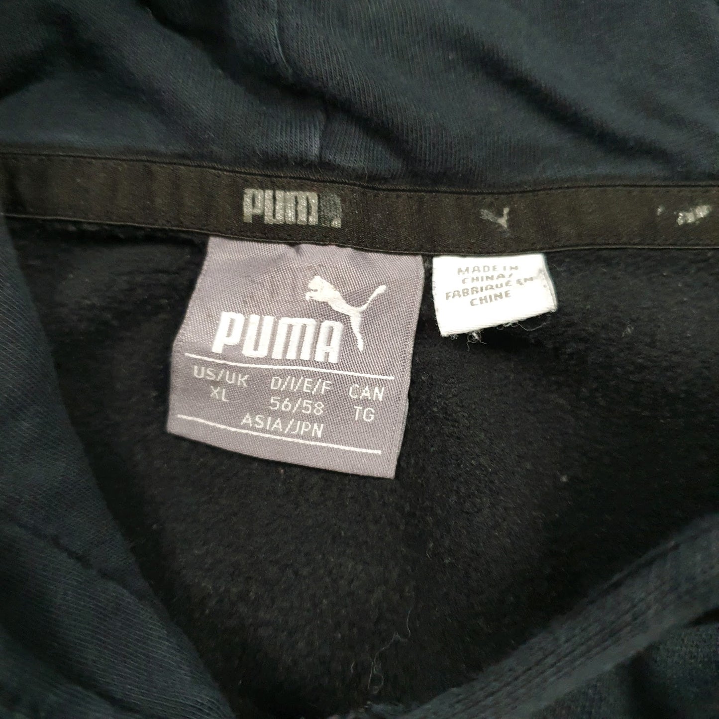 Mens Black Puma  Hoodie Jumper