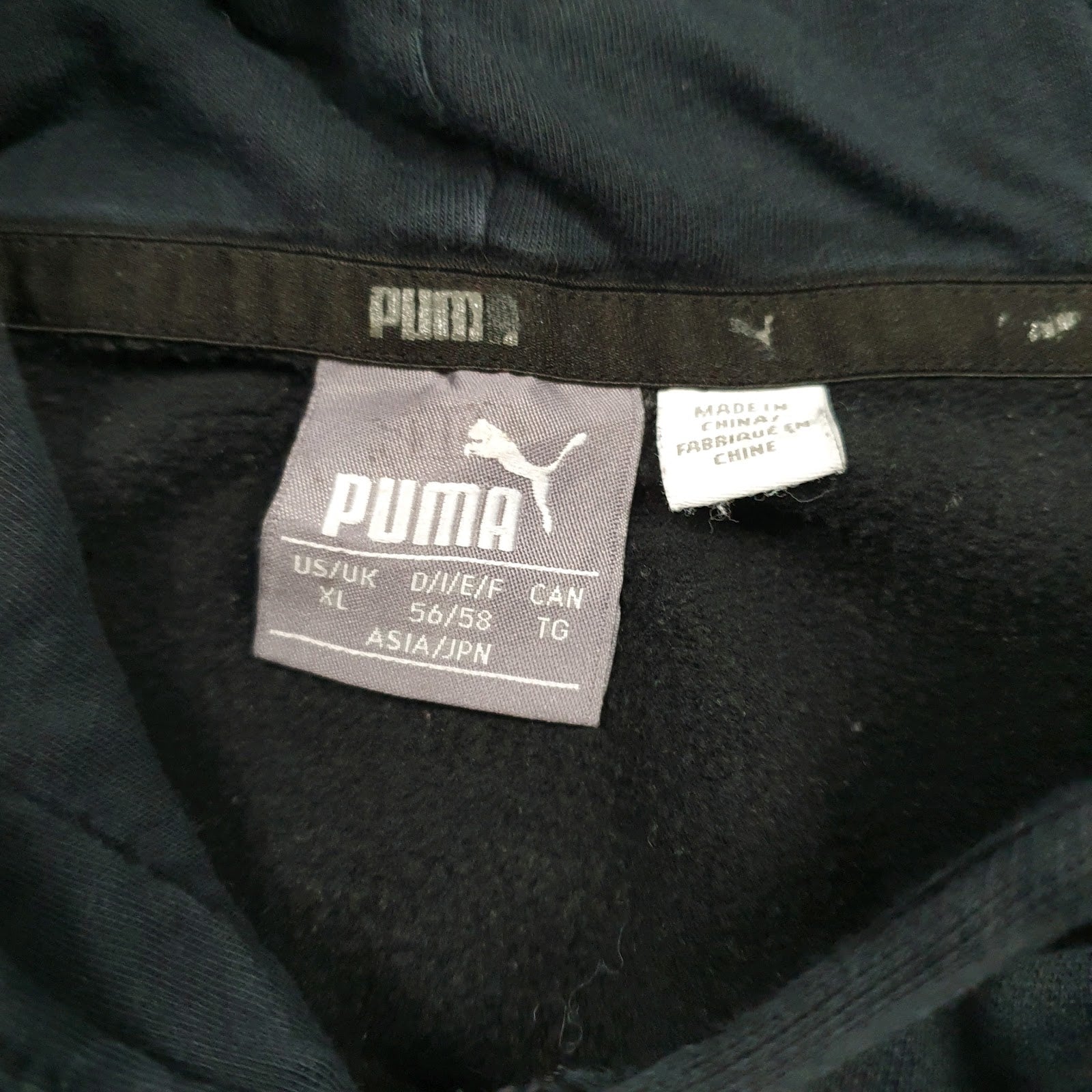 Mens Black Puma  Hoodie Jumper