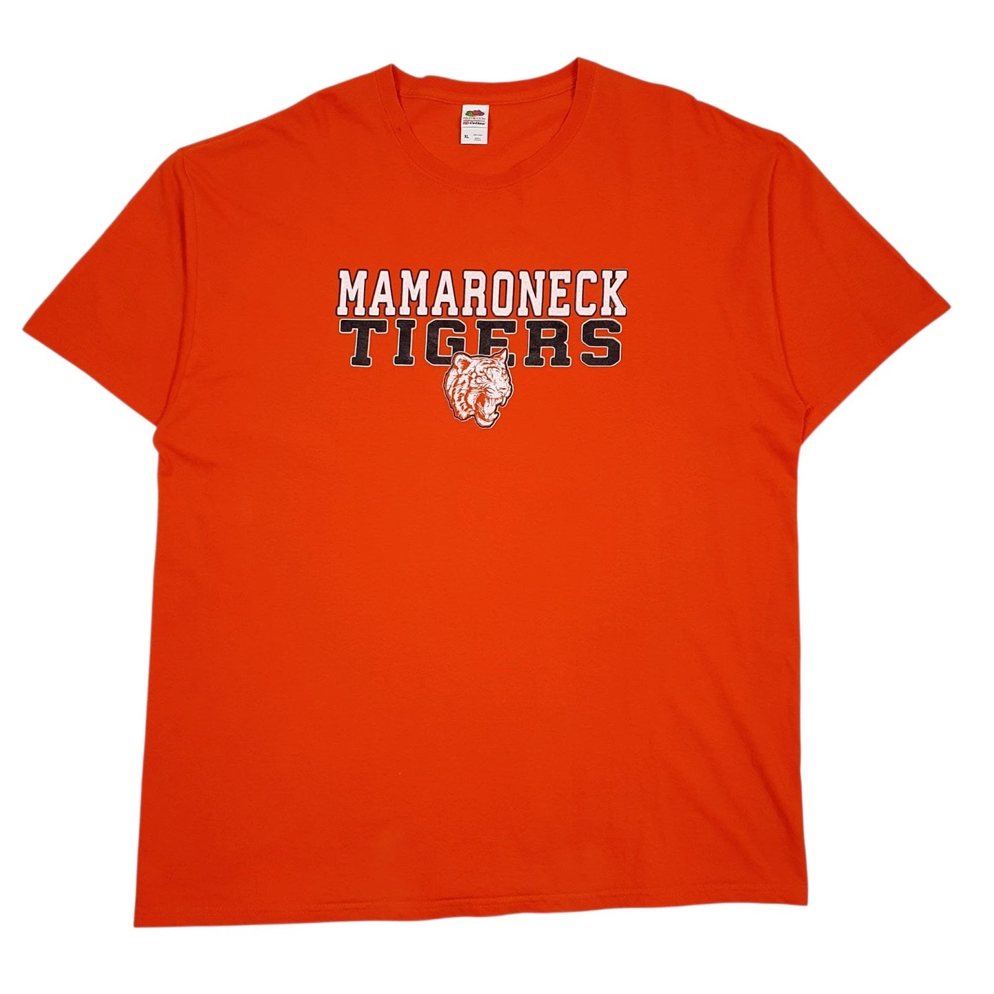 Mens Orange Fruit Of The Loom Mamaroneck Tigers Short Sleeve T Shirt